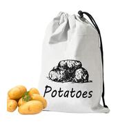 Onion Bag, Canvas Storage Bag for Potatoes Onions Garlic, Reusable Food Container Washable with Drawstring for Fruits and Pantry, c, Please refer to the description, Please refer to description