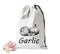 Onion Bag | Drawstring Garlic Onions Potatoes Keeper - Reusable Washable Sack Drawstring Large Food Container Vegetable Bins for Fruits Pantry Grocery