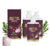 Onion Biotin & Rosemary Shampoo, Volumizing Shampoos for Thinning Hair & Greasy Hair Shampoo, Travel & Volumes Shampoos for Curly Hairs, Thicker & Stronger Hairs for Men & Women (3)