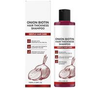 Onion Biotin Volumizing Shampoo - Strengthens hair, adds volume and fullness. Rosemary and tea tree oil deeply moisturizes and smooths hair. Suitable for all hair types. 100ml