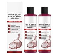 Onion Biotin Volumizing Shampoo - Strengthens hair, adds volume and fullness. Rosemary and tea tree oil deeply moisturizes and smooths hair. Suitable for all hair types. 100ml