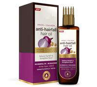 Onion Black Seed Hair Oil with Comb Applicator | Controls Hair Fall | No Mineral Oil, Silicones, Cooking Oil or Synthetic Fragrance | 200ml