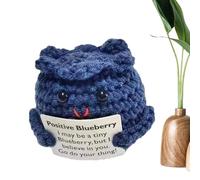 Onion Blueberry Toy - Bunny Crochet Doll | Funny Positive Crochet Of Joy | Onion Blueberry Bunny Cheer Up Cartoon Knitted Doll, Funny Cute Encouragement Knitting Toy For Home Decoration