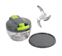 Onion Cutter, Chopper, wenco Onion Chopper 500 ml Capacity, Manual Vegetable Cutter with Pourer, 12.5 x 12.5 x 9.5 cm, Multi-Chopper with Pulley