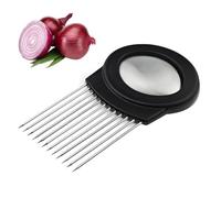 Onion Cutter Slicer | Stainless Steel Kitchen Slicer | Stainless Steel Chopper Tool Lemon Holder Slicer Onion Slicing Assistant Tomato And Potato Slicer Multi-purpose Vegetable Cutter