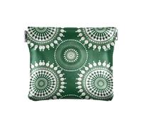 Onion Green Circular Shapes2 Women's PU Leather Coin Purse Waterproof Change Wallet for Women Girls