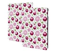 Onion Green Leaves Print Compatible with ipad 9th/8th/7th Generation Case Cover, Tablet Cases Compatible with ipad Case 10.2 Inch, Auto Wake/Sleep, Folio Stand