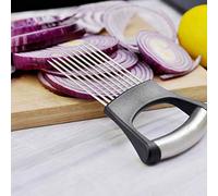 Onion Holder, All in one - Vegetable Fruits Slicer, Meat Tenderizer, Stainless Steel Cutting Kitchen Gadgets