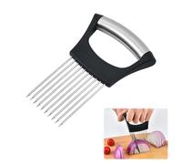 Onion Holder for Slicing, Stainless Steel Onion Holder, All-in-One Onion Cutter Onion Slicer, Dishwasher Tomato Slicer, Kitchen Tools & Gadgets for Onions Tomatoes Vegetable Avocados Eggs Meat