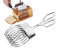 Onion Holder Slicing - Stainless Steel Clamp Design, Multi Purpose Kitchen Tool, Vegetable Slicing Aid, Easy Grip Handle Accessory | for Meat Bread Tomato Potato Lemon BBQ Fruit Cooking Preparat