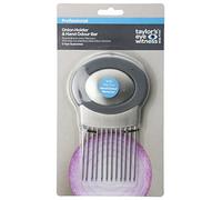 Onion Holder Vegetable Slicer Cutter - Commercial Grade Handheld Stainless Steel Kitchen Tool. Best All-in-One Odour Remover & Chopper for Potatoes Cucumbers Tomatoes and Other Vegetables