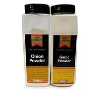Onion Powder & Garlic Powder 500g Each - Chef William - Large Shaker Jar