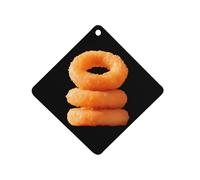 Onion Rings Cute Car Air Fresheners Long Lasting Scent Car Mirror Hanging Scented Cards Tablets Rhombus