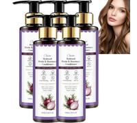 Onion Rosemary Shampoo and Conditioner Set, Strengthening Anti-Snap Repair, Moisturizing Hydrating Anti Frizz, Improve Dry Weakened Hair ，frizz control shampoo and conditioner (5PCS)