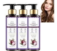 Onion Rosemary Shampoo and Conditioner Set, Strengthening Anti-Snap Repair, Moisturizing Hydrating Anti Frizz, Improve Dry Weakened Hair ，frizz control shampoo and conditioner (3PCS)