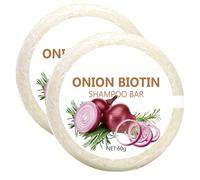 Onion Rosemary Solid Shampoo, Natural Onion Rosemary Shampoo Bar, Nourishes Scalp, Fights Hair Loss, Deep Cleansing & Moisturing, Making Hair Soft And Shiny, Suitable for All Hair Types (2Pcs)