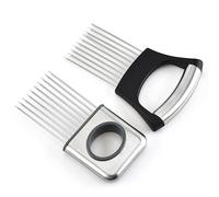 Onion Slicer Holder Kit Stainless Steel,for Onion Slicing Potato Tomato Avocado Cucumber Cutting