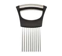 Onion Slicer Holder,Stainless Cutte Assistant Tool,Kitchen Gadgets Aids Veg Cutter Helper,Chopper Slicing Cuter Aid Holder,for Cutting Meat Potato Tomato Fruit Vegetable Lemon Pickled Cucumber