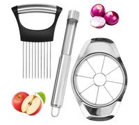 Onion Slicer, Tomato Slicer, Potato Slicer, Kitchen Utensils, Vegetable Slicer, Carrot Slicer, Onion Cutter, Onion Holder for Slicing, Veg Slicer, Kitchen Tool Set