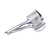 Onion Slicing Holder - Steel Cutter Tool, Citrus Fruit Divider, Compact Grip Cutting Aid | Lemon Kiwi Egg Orange Holder for Small Fruit Cutting Home Chef Meal Prep Kitchen Gadget Accessory