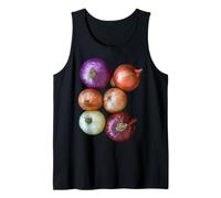 Onion Vegetable Motif Art Onion Tank Top