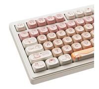 ONITOON MOA Profile Keycaps - Cute Kitten Theme, PBT Key caps Dye-Sublimation, Custom 143 Keys Set for Cherry Gateron MX Switches Mechanical Keyboard