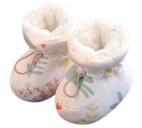 OnIUeZky Baby Winter Boots Warm Fur Baby Girl Boots with Drawstring Soft Sole Skin-friendly Baby Winter Shoes Cute First Walking Shoes for 6-9 Months Baby Girls Boys M.