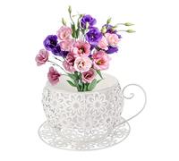 OnIUeZky Flower Pots Coffee Saucer Teacup Garden Planter Vintage Succulent Plant Holder White..