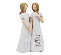 OnIUeZky Friendship Gifts for Women Sister Figurines, Sculpted Hand-Painted Sister Birthday Gifts-You Are the Sister I Got to Choose-Waterproof Resin Funny Gifts for Friends