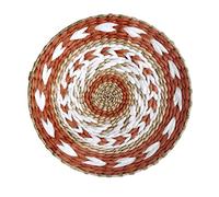 OnIUeZky Hanging Woven Wall Basket Wall Basket Decor Chic Boho Handcrafted Baskets Modern Farmhouse & Rustic Wall Decor 1, Diameter 35cm