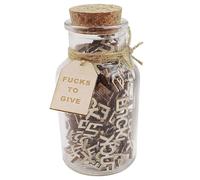 OnIUeZky Jar 5oz for Funny Fuck to Give in a Bottle Wooden Fuck Cutouts Piece Swear Jar Fool Friends Laugh out Funny Gift for Birthday Christmas Holiday April Fool's Day..