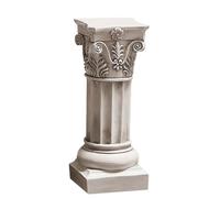 OnIUeZky Roman Column Figurine 5.3x5.3x13.6 Realistic White Gr olumn Statue DIY Friendly Resin Roman Decor for Hallway, Garden, Yard