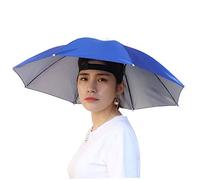 OnIUeZky Umbrella Hat Folding Head Umbrella Sun Rain Caps for Fishing Camping Gardening Single-Layer..