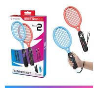 Oniverse 2-Pack Tennis Rackets for Nintendo Switch 2 / Switch/OLED - Sports Games Compatible with Mario Tennis Fever, Switch Sports, Joy-Con Accessories with Adjustable Straps - Orange/Blue