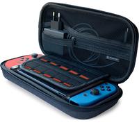 Oniverse Protective Case for Nintendo Switch, Switch OLED, Switch Lite, Shockproof, with Handle, Soft Velvet Interior to Prevent Scratches, Accessory Compartment. Grey Travel Case