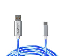 Oniverse Cable USB LED, USB-A a Micro, Compatible con PS4 Pro Slim PS3 Xbox One