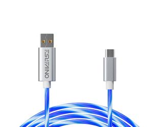 Oniverse Cable USB LED, USB-A a Micro, Compatible con PS4 Pro Slim PS3 Xbox One