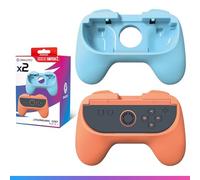 Oniverse Grip Pack Compatible with Nintendo Switch 2 - 2 Comfort Grips for Joy-Con, Switch 2 Accessories, Ergonomic Handles, Orange & Blue