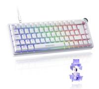 Oniverse Maegnus (Luxion White) 65% Wired Magnetic Gaming Keyboard - Hall Effect Rapid Trigger Switches 0.1 mm Anti-Ghosting 8000 Hz LED AZERTY for PC/Mac