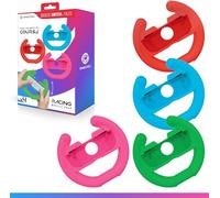 PACK DE 4 VOLANTS BLEU ROUGE VERT ROSE