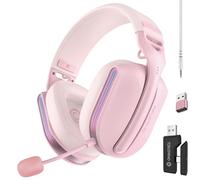 Oniverse Polaris Wireless Gaming Headset - Compatible with PS5, PS4, Switch 2, PC, Mobile, Lightweight LED Gaming Headphones with Low Latency 2.4GHz or Bluetooth, 33 hours, 7.1 Virtual Audio, Dual