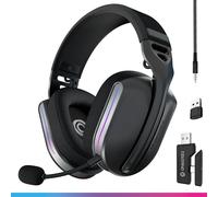 Oniverse Polaris Wireless Gaming Headset - Compatible with PS5 PS4 Switch PC Mobile, Lightweight LED Low Latency 2.4GHz or Bluetooth Gaming Headset, 33h Battery, 7.1 Virtual Sound, Dual Microphone -