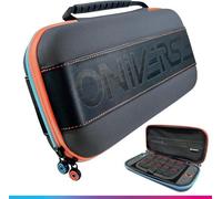Oniverse Protective Case for Nintendo Switch 2/OLED/Switch - Hard Waterproof Carrying Case with Handle, Padded Interior, Game Card Slots, Storage Net - Grey