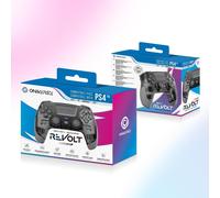 Oniverse Wireless Controller for PS4 PS3 PC ANDROID iOS, Stereo Headset Jack, Adjustable Vibrations, touchpad, macro back buttons, Turbo mode, Wake up, 6 Axis sensor - Revolt (Mercury Grey)