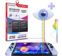 Oniverse Screen Protector Switch OLED - Tempered Glass Anti-Blue Light Compatible with Nintendo Switch - Screen Protector - Resistant and Scratch Resistant