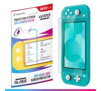 Oniverse Tempered Glass for Nintendo Switch Lite - Anti-Blue Light Screen Protector, Effective against Scratches, Ultra-Resistant, 9H Hardness Glass