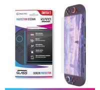 Oniverse Tempered Glass for Switch 2 - 9H Tempered Glass Screen Protector, Ultra-Thin, Fingerprint and Sweat Resistant, Compatible with Nintendo Switch 2 - Cleaning Kit Included