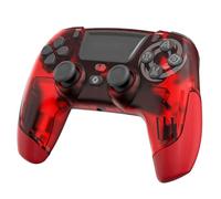 Oniverse Wireless Controller for PS4 PS3 PC ANDROID iOS, Stereo Headset Jack, Adjustable Vibrations, touchpad, macro back buttons, Turbo mode, Wake up, 6 Axis sensor - Revolt (Mars Red)