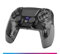 Oniverse Wireless Controller for PS4 PS3 PC ANDROID iOS, Stereo Headset Jack, Adjustable Vibrations, touchpad, macro back buttons, Turbo mode, Wake up, 6 Axis sensor - Revolt (Mercury Grey)