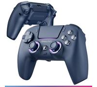 Oniverse Wireless Controller for PS5/PC/Steam Deck - Starion - Hall Effect Joysticks & Triggers Programmable Macro Back Paddles L4/R4 Triggers Touchpad Anti-Drift Bluetooth/USB-C - Blue
